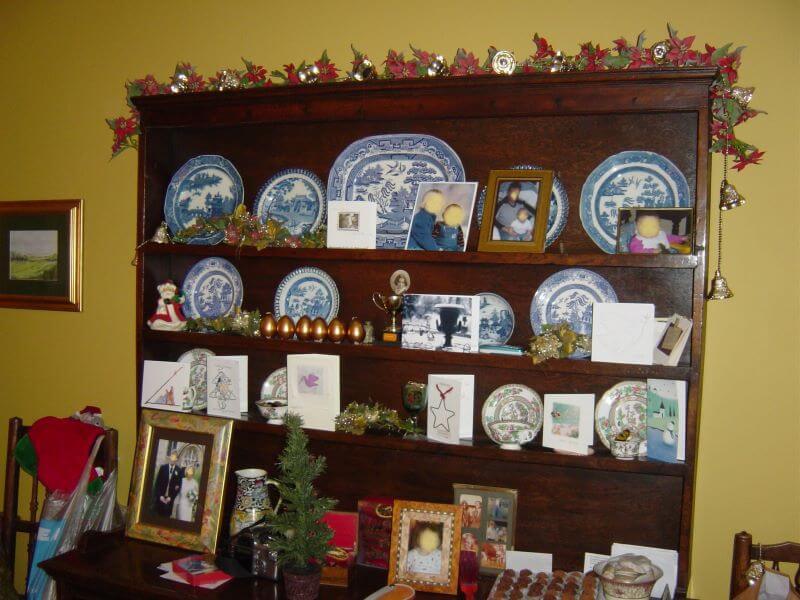 Christmas decoration on a cupboard