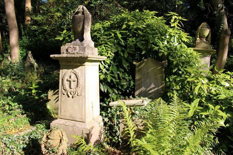 The first tomb in Highgate Cemetery West