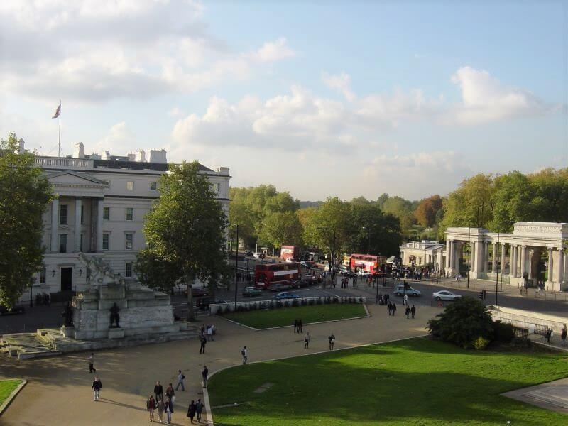 View from Wellington Arch