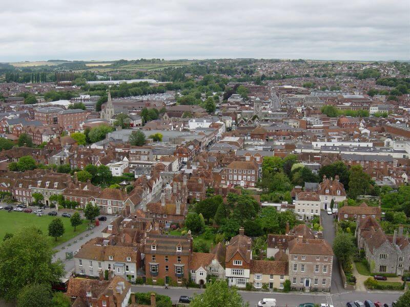 View from Salisbury Cathedral