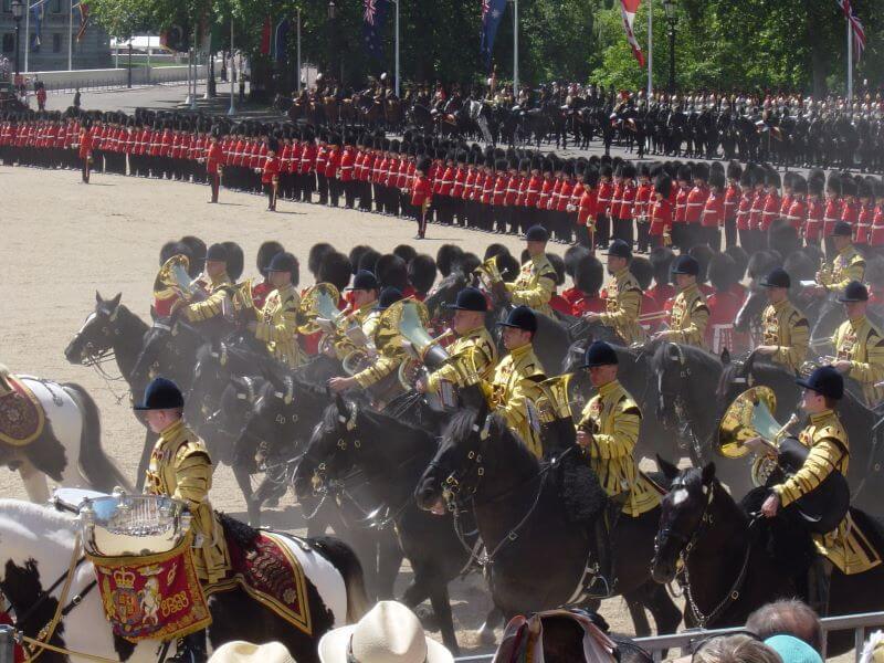 Trooping the Colour reviewed by the Prince of Wales