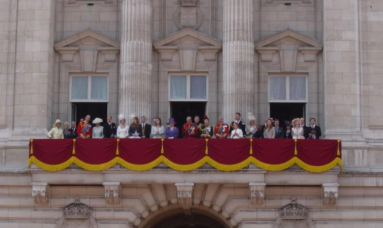 Royal family public appearance on the balcony of Buckingham Palace