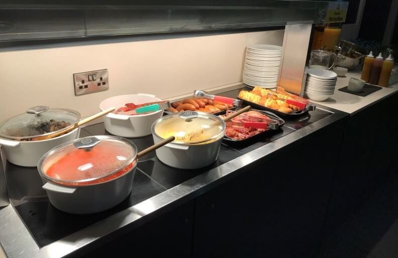 hot food buffet at ibis Manchester Centre Princess Street