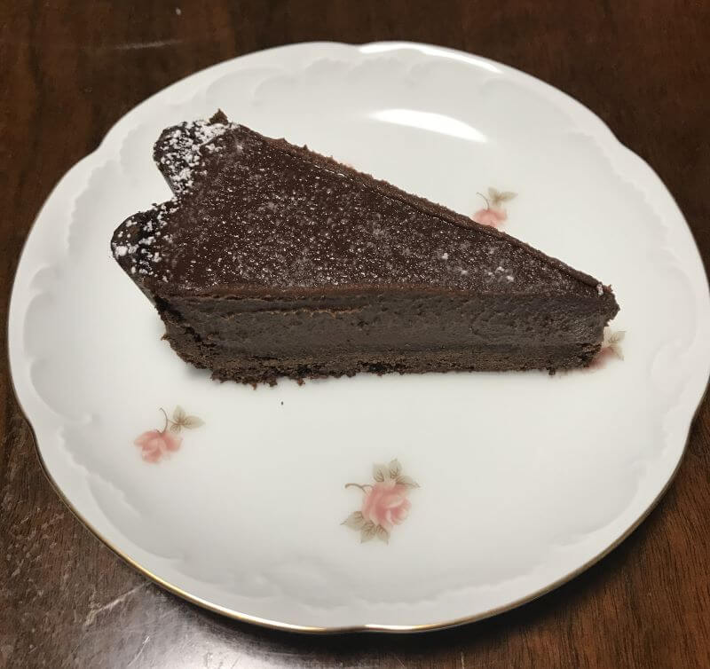 1 piece of double chocolate truffle tart