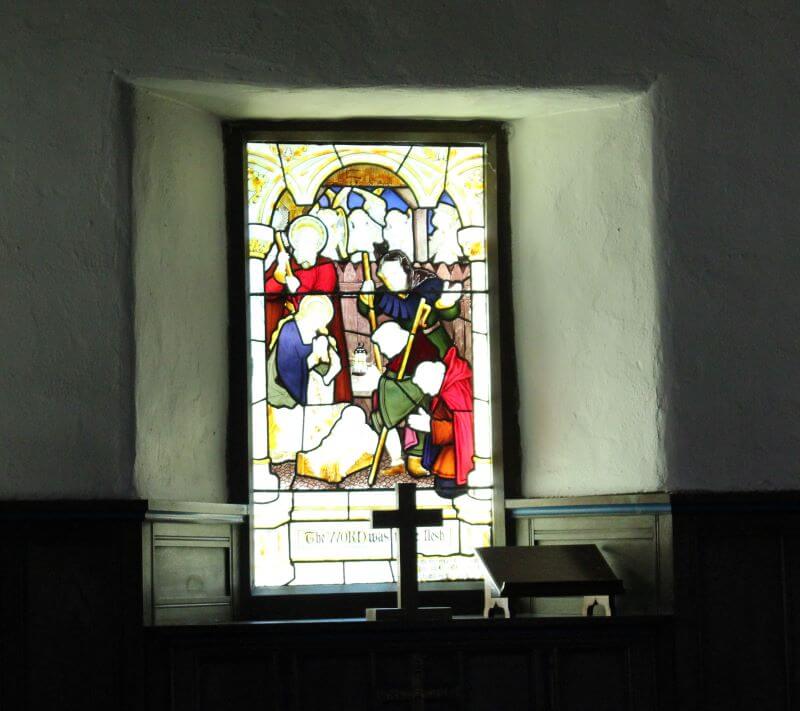 Stained glasses at Matterdale Church