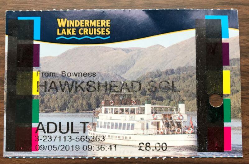 Windermere Lake Cruise ticket