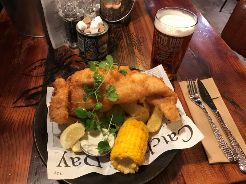 fish & chips at Pigs, Windermere