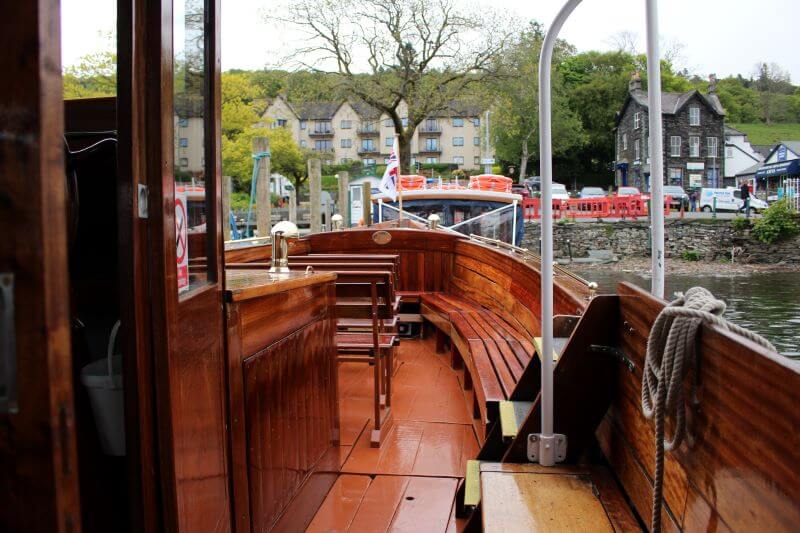 departure from Waterhead pier