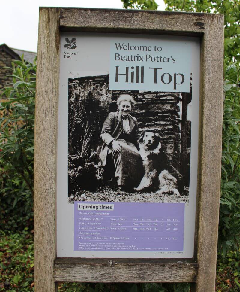 Sign of Hill Top