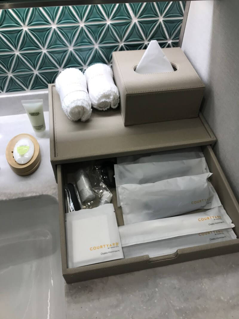 amenities at Courtyard by Marriott Osaka Hommachi