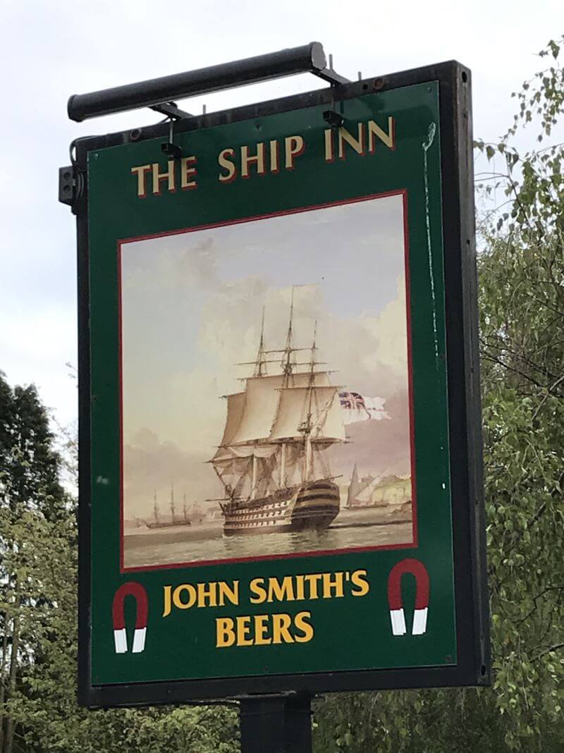 Pub sign of The Ship Inn