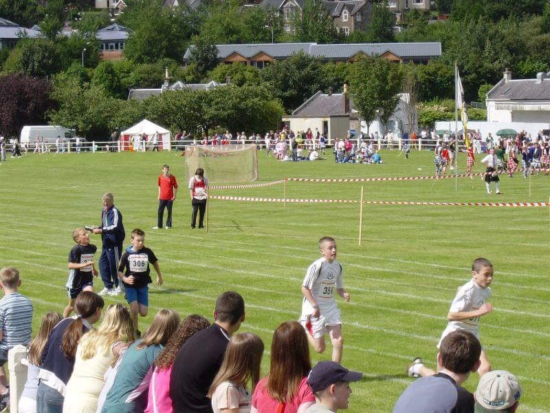 footrace at Bute Highland Games