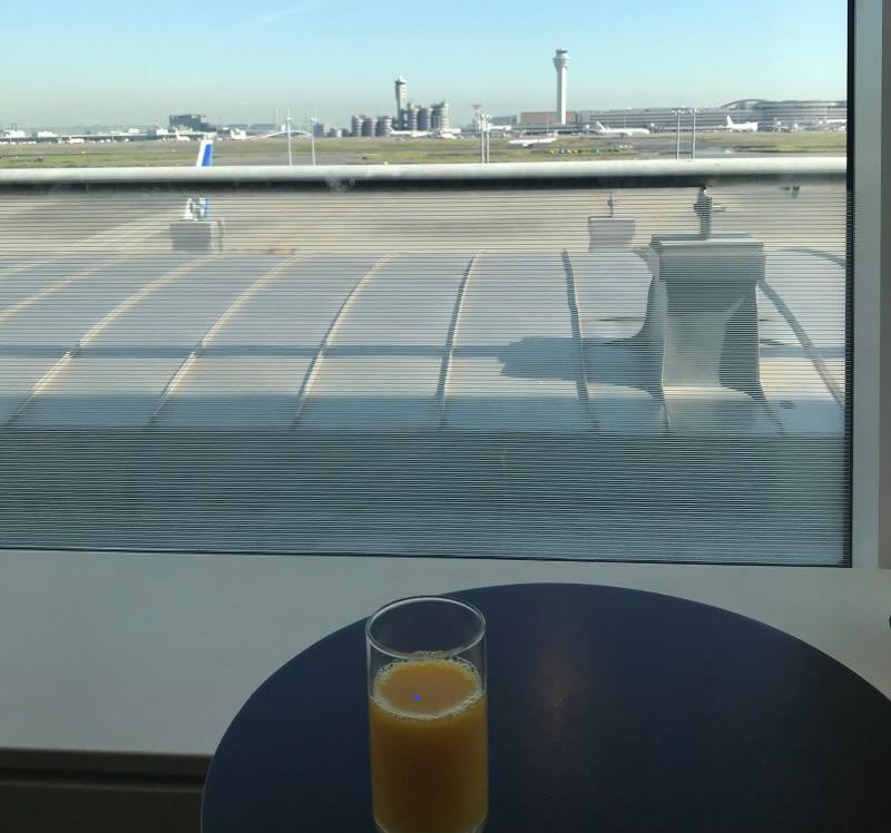 A view from card lounge in Haneda Airport