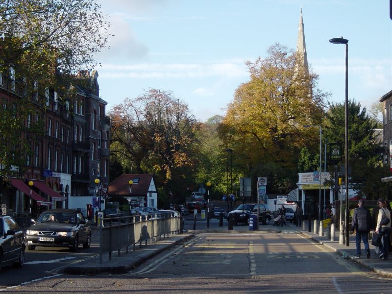 Street in London in October