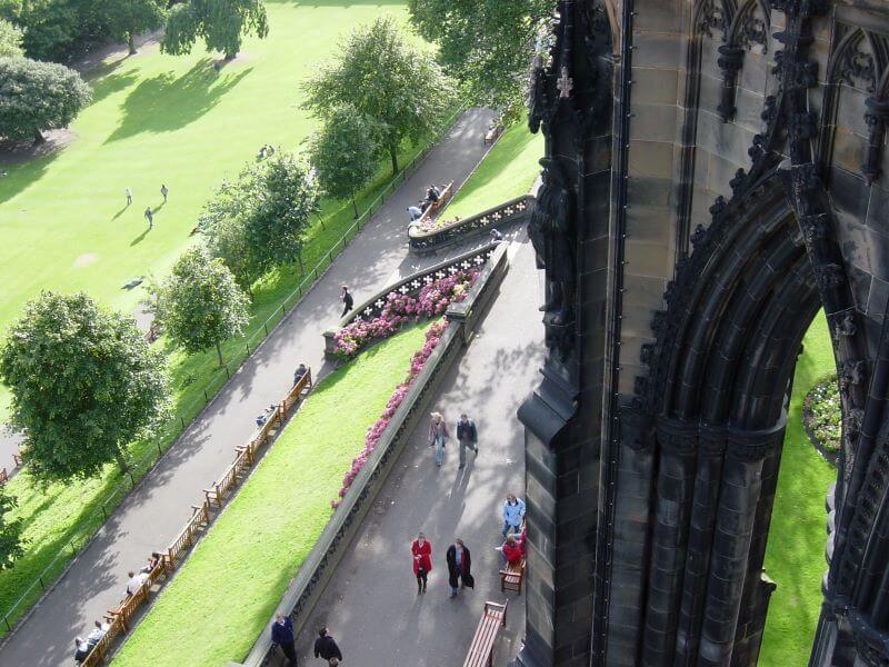 View from Scott monument
