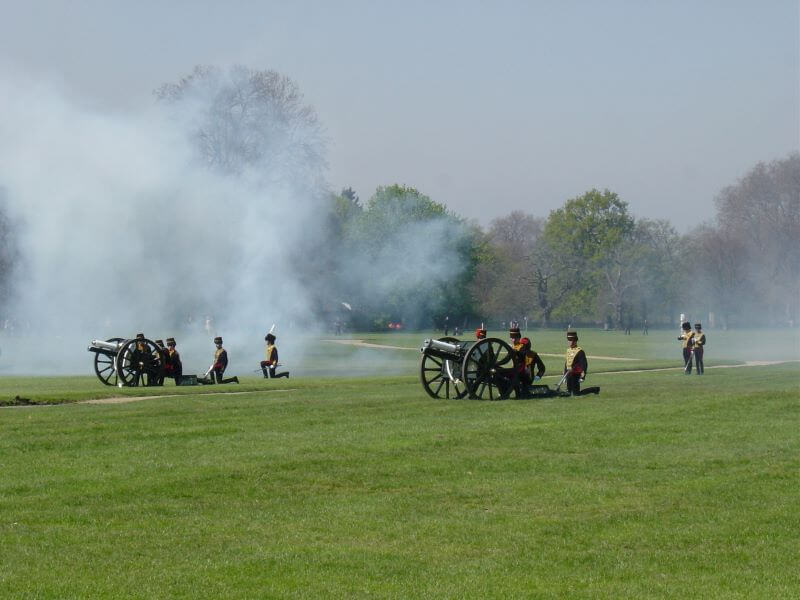 Gun Salute at Hyde Park