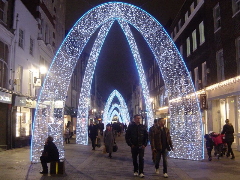 Christmas illumination on Bond Street