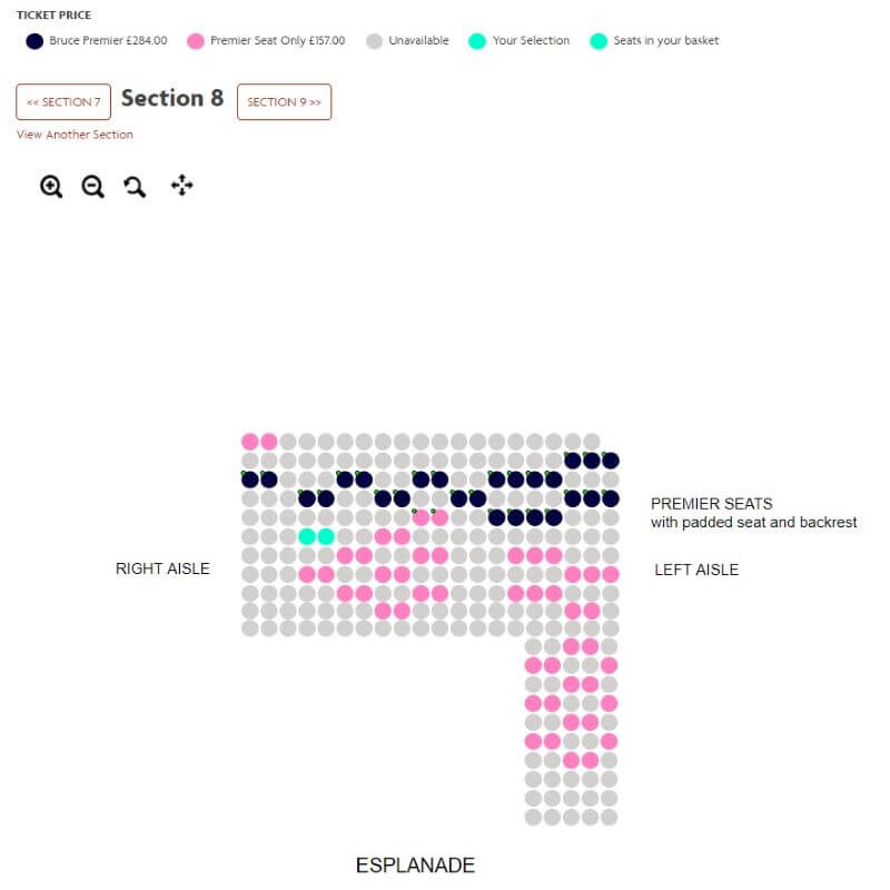 Seating Plan of Sention 8