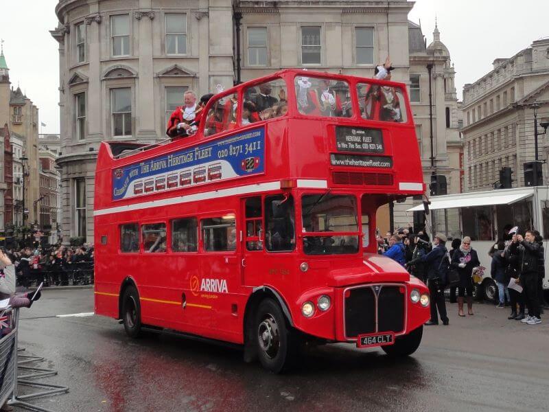 a routemaster at London New Year's Day Parade