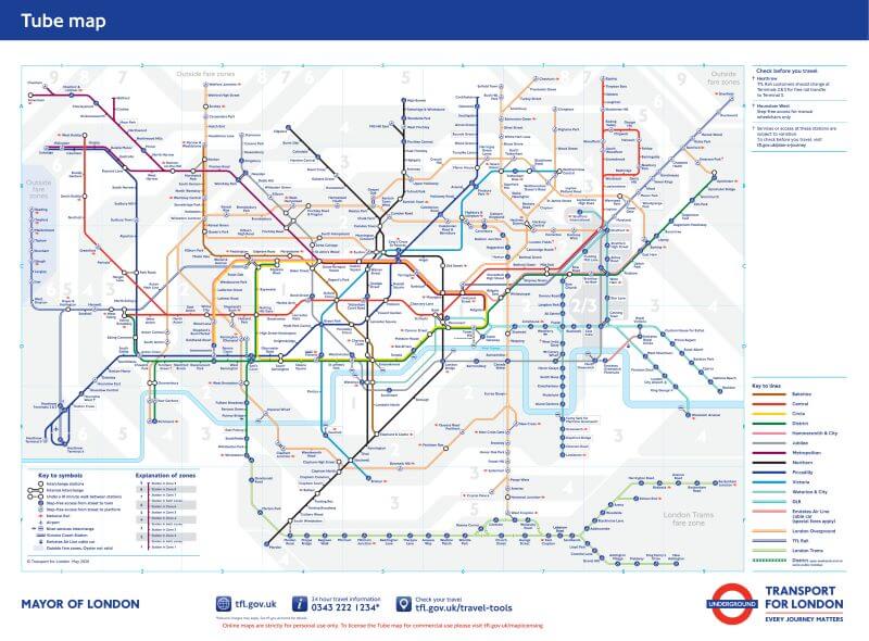 London tube map