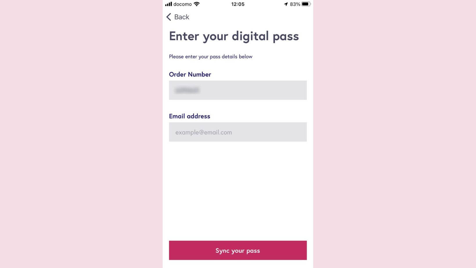 Enter your digital pass
