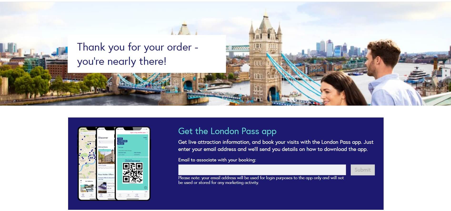 The London Pass registration